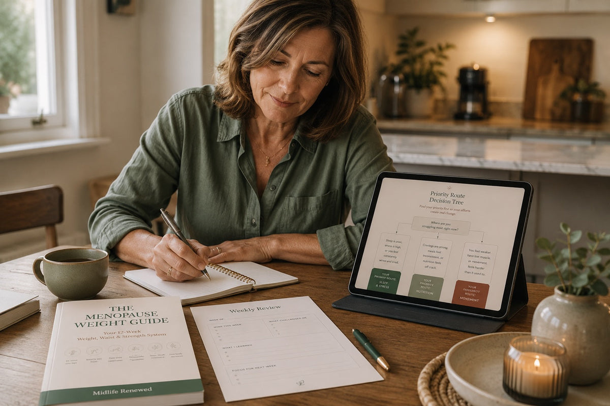 Using The Menopause Weight Guide and Priority Route Decision Tree at home