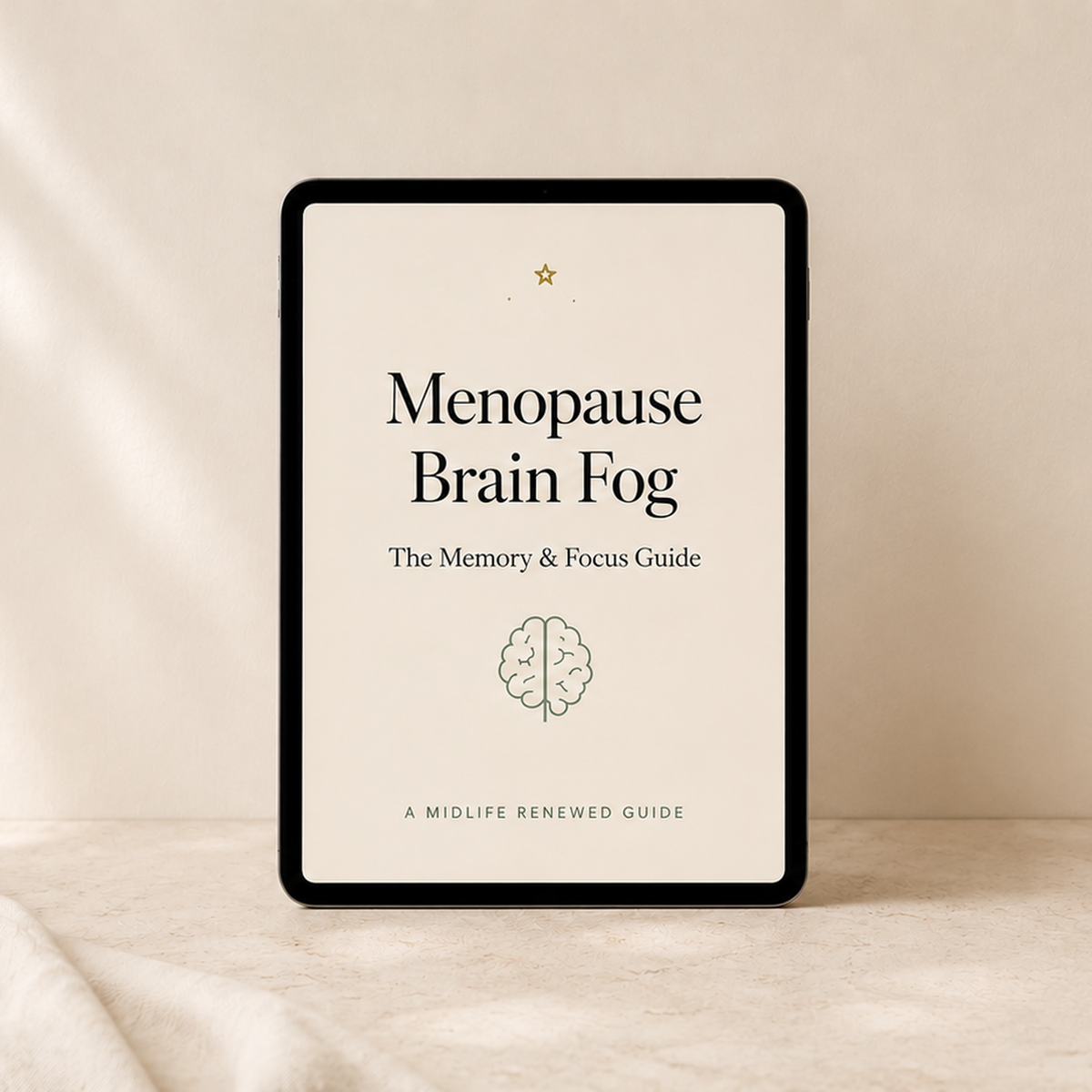 Menopause Brain Fog Memory and Focus Guide -  digital download
