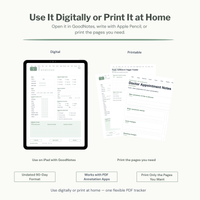 90-Day Hormone & Symptom Tracker shown for digital use and home printing