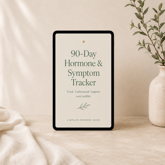 90-Day Hormone & Symptom Tracker: Menopause & Perimenopause Journal