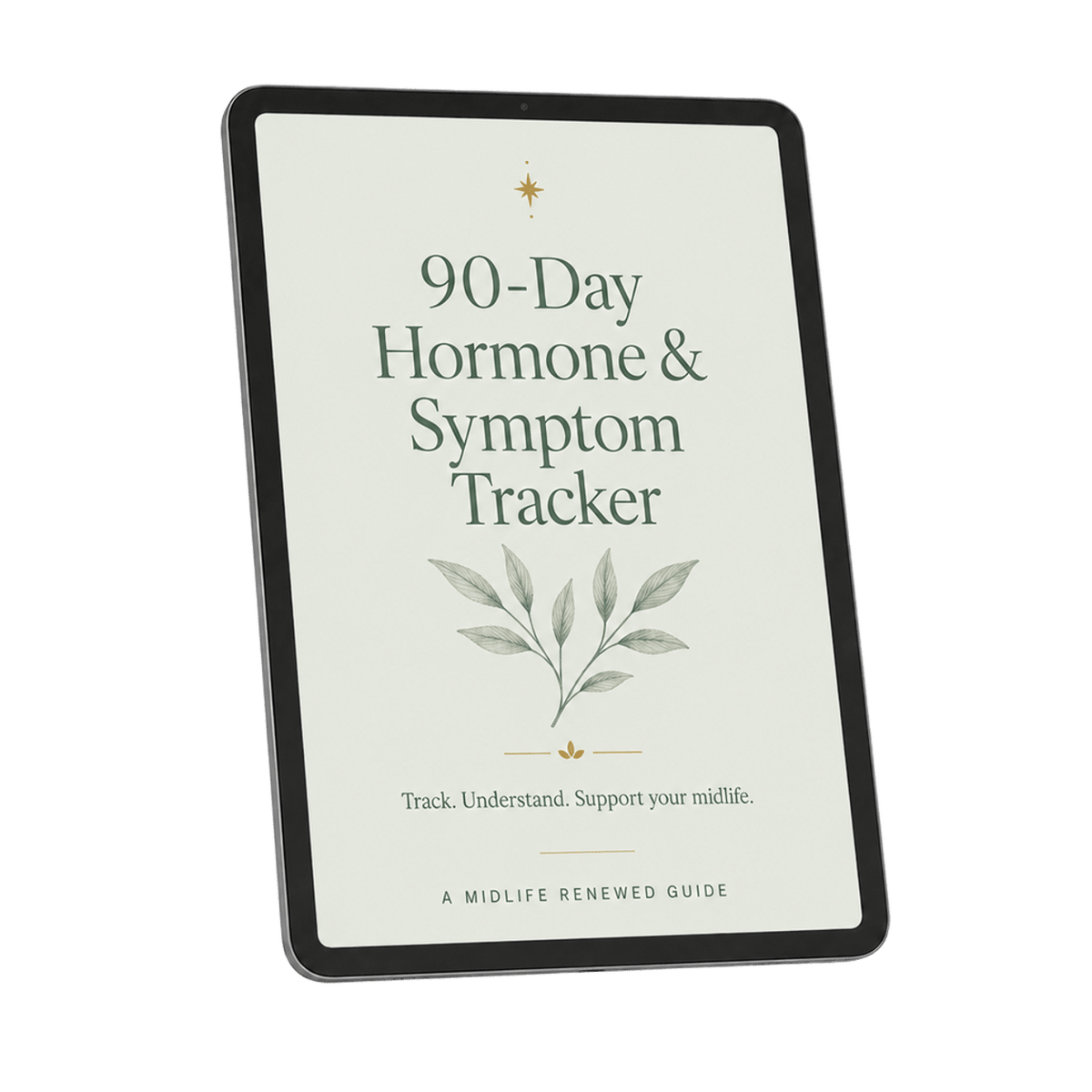 90-Day Hormone & Symptom Tracker: Menopause & Perimenopause Journal